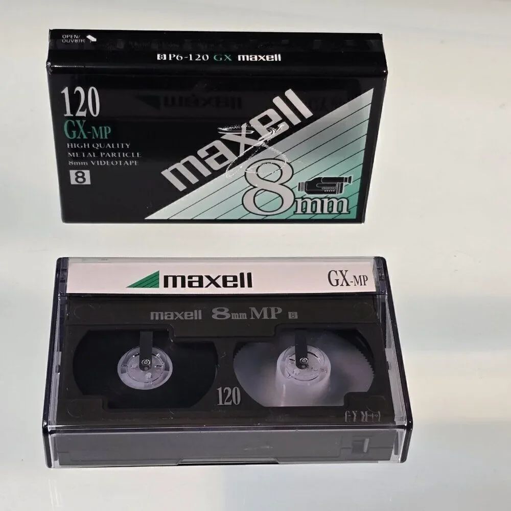 Maxell GX-MP 120 High Quality 8mm Camcorder Video Tape 2 Pack